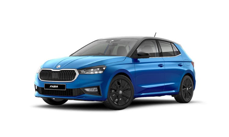 Skoda Fabia, short-term rental from €45 per day.